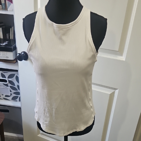 Shebird Aspen Fitted White Sleeveless Tank Top - Picture 6 of 7